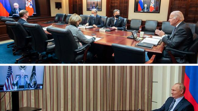 Путін та Байден онлайн конференція
