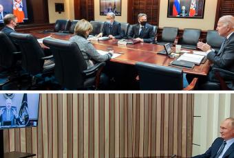 Путін та Байден онлайн конференція