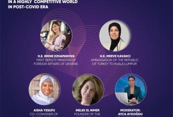 Еміне Джапарова 6 квітня 2021 року на запрошення президента Молодіжного форуму ісламського співробітництва взяла участь у віртуальному саміті